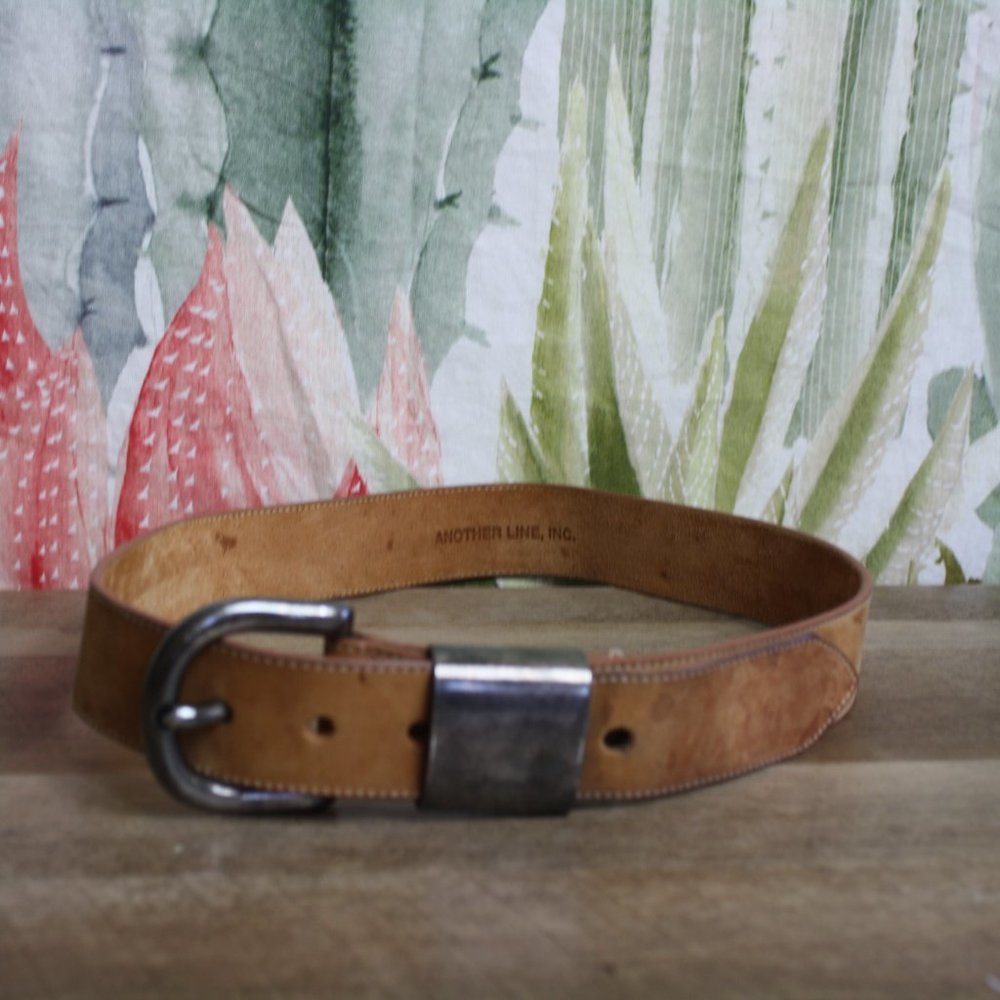 Vintage Leather Belt by Another Line Inc.